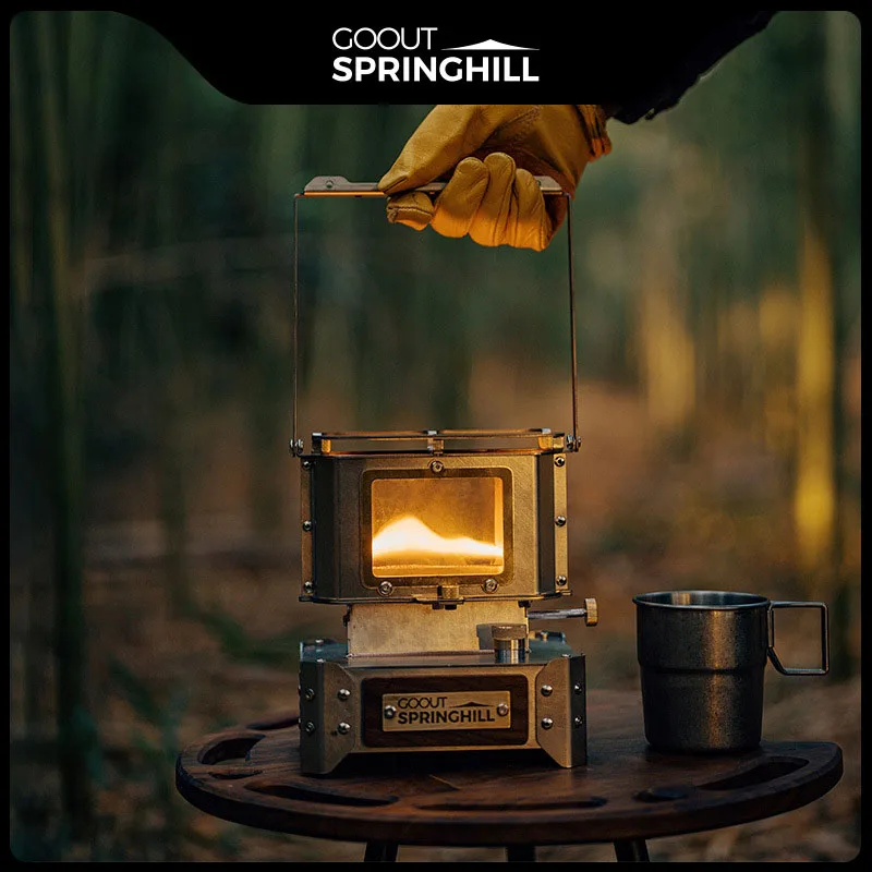 GOOUT SPINGHILL Observatory Fireplace Glazed Lamp Kerosene Stove Cooking Tea Stove Small Heating Stove Camping Equipment