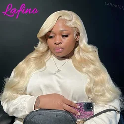 Perruque Lace Front Wig Body Wave brésilienne naturelle, blond miel, 13x4, 13x6, 30 pouces, HD 613, pour femmes