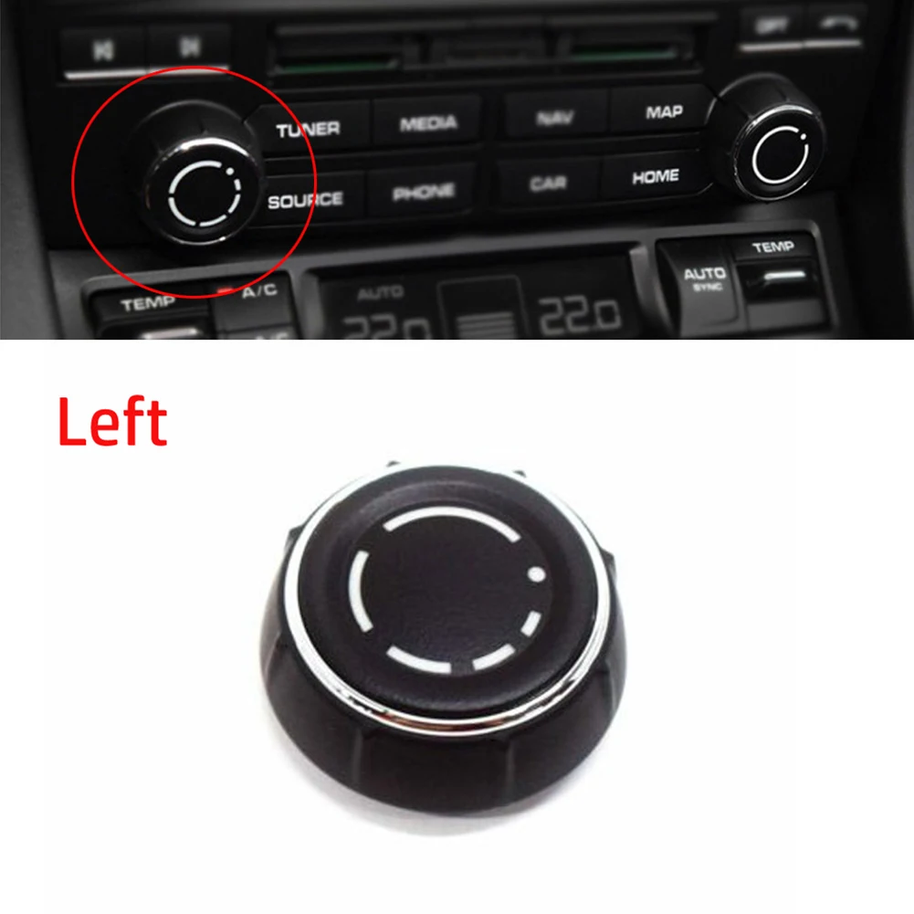 97064292901 For Porsche 2014-2017 For Macan 97064292901 Volume Knob Black For Macan Plastic Silver For Porsche 2014-2017 view 2