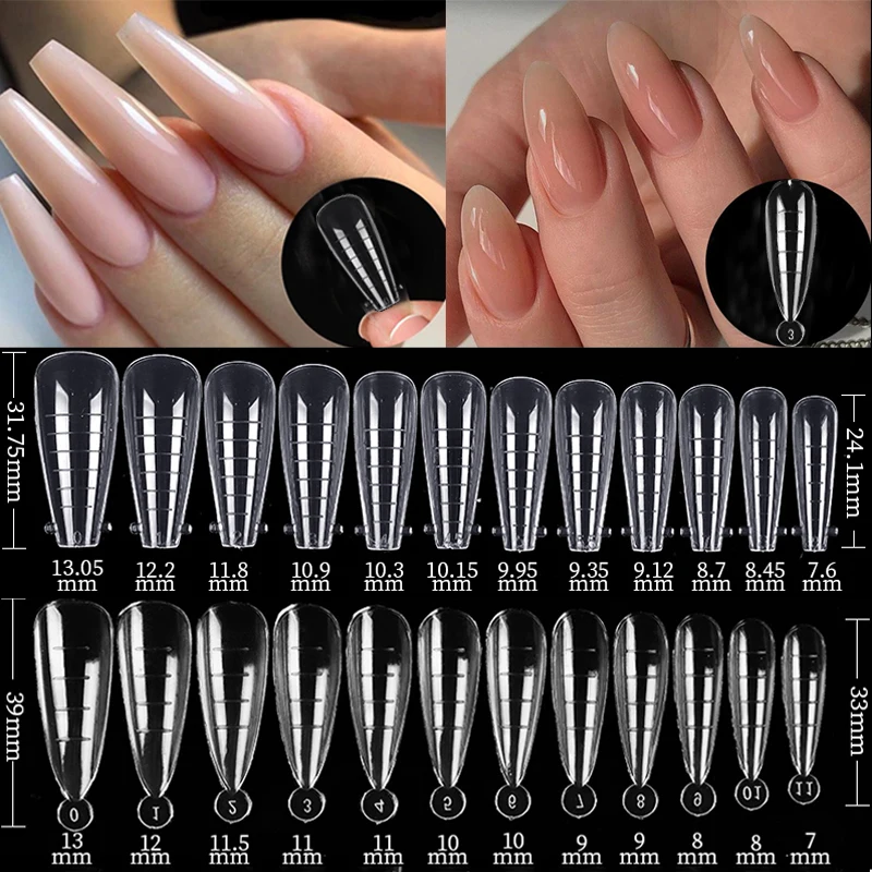 

Full Cover Sculpted Nail Tips Finger Nail Mold Extension Nail Art UV Quick Building Mold Easy Find Nail Manicures Tool Set