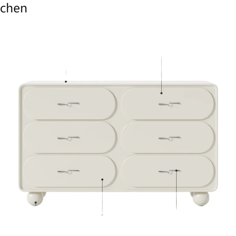 HSN side cabinet solid wood simple wall integrated locker six bucket cabinet