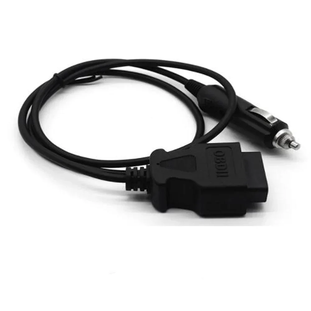 New OBDII OBD2 Power Supply Cable 16Pin Female to Car Cigarette Lighter 12V DC Power Source OBD 2 Female Connector Cable Adapter