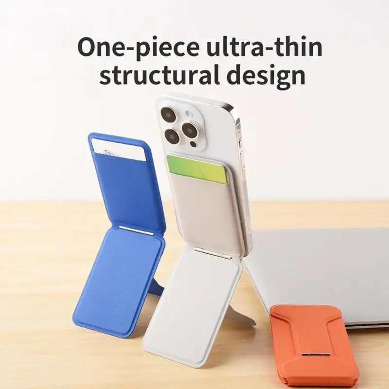 

Магнитная подставка для телефона со встроенным слотом для карт Ультратонкая складная конструкция Регулируемая подставка для для