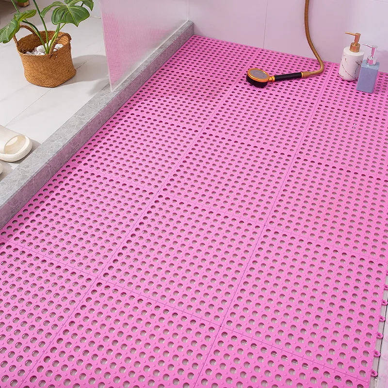 Bathroom Non-Slip Mat Spliced Floor Mat Household Bathroom Balcony Foot Mat Waterproof Waterproof Mat 30*30Cm