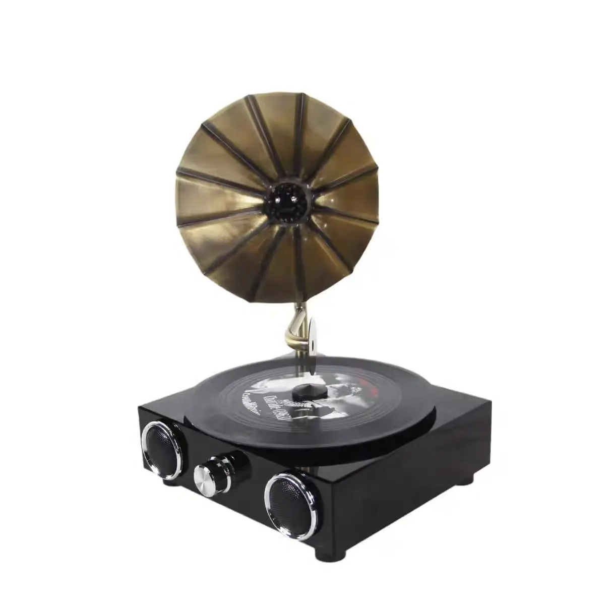 Modern simple crystal phonograph ornament model room hotel clubhouse study living room tabletop ornament