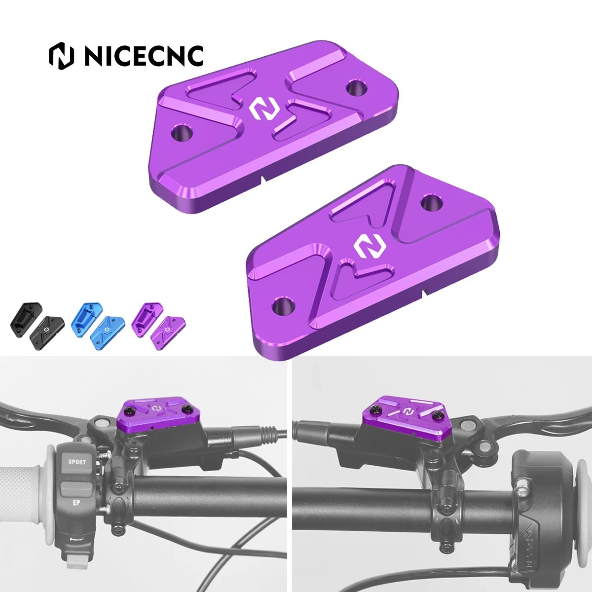 

NICECNC For Surron Light Bee X S L1E For Segway X160 X260 Motocross Front Rear Brake Reservoir Cover Cap Electric Dirt Bike