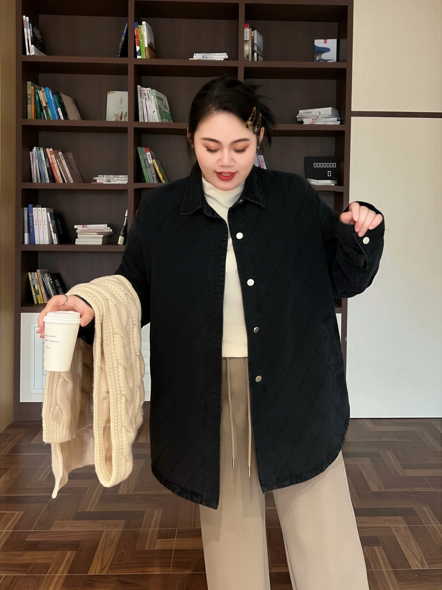 

Свободная повседневная хлопковая куртка больших размеров, женское джинсовое пальто, осенне-зимняя модная удобная верхняя одежда для женщин с фигурой типа «груша» больших размеров