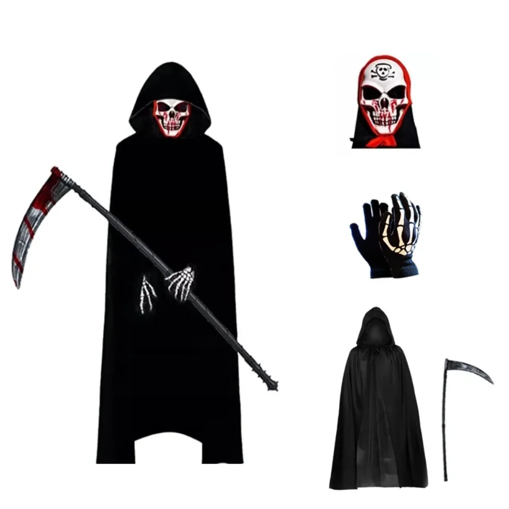 

Scary Reaper loween Decoration Costume Set for Kids 00% Other Material Autumn Faion Ladies' Skirt f-length