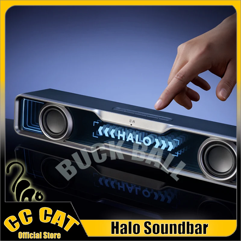 

Halo Soundbar Wireless Bluetooth Speaker 2mode Speakers High Sound Computer Audio Desktop Bass Bluetooth Desktop Esports Speaker