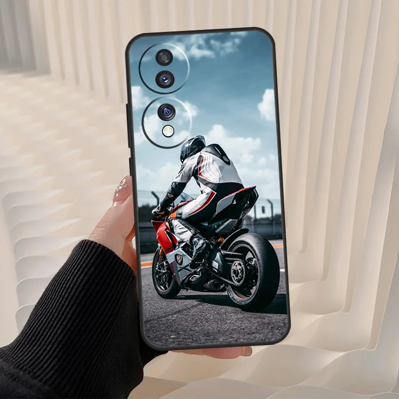 Motorcycle Motorbike Case For Honor 90 Lite 70 50 X8a X9a X7a X6a X7 X8 X9 8X Magic 5 Pro Magic 4 5 Lite Cover
