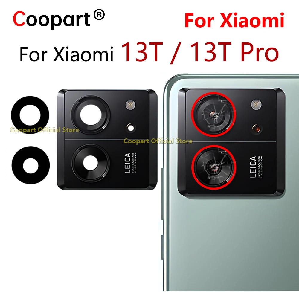 Rear Back Camera Glass Lens For Xiaomi 13T 13T Pro Camera Frame
