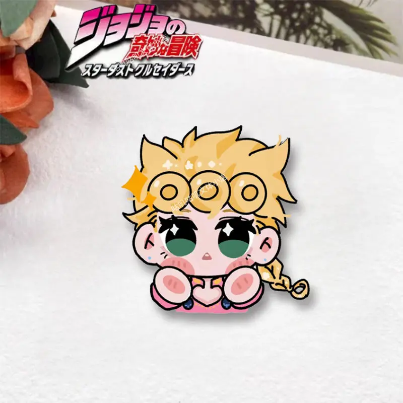 Anime JoJo's Bizarre Adventure Badge Brooch Pin Giorno Giovanna Clothes Backpack Decoration Lapel Personalized Chest Tag