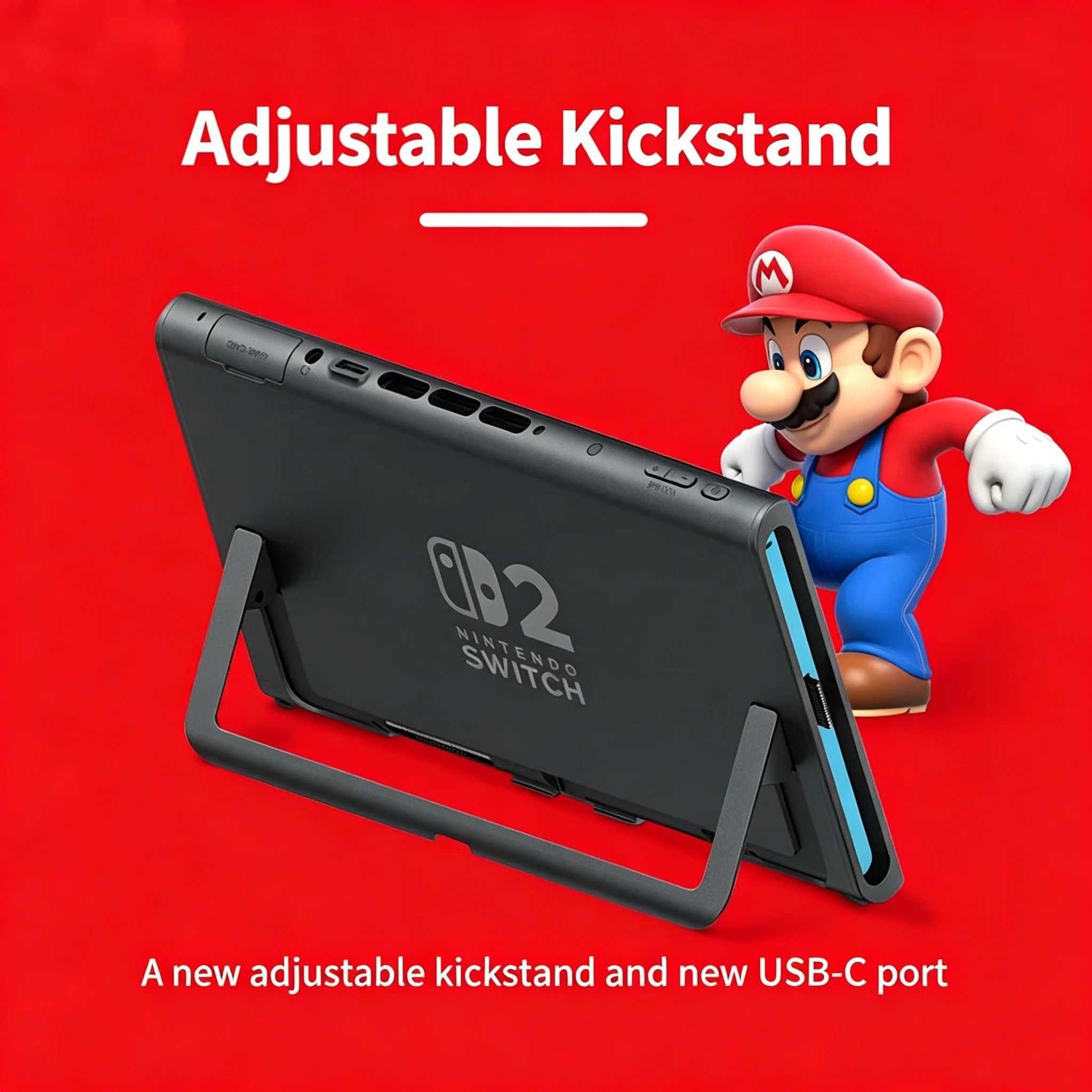 Consola de Juegos Original NS2 Nintendo Switch 2 | Pantalla de 7.9 Pulgadas, Controlador Joy-Con, Audio Mejorado y Diseño Ajustable, Nuevo Modelo 2026 7