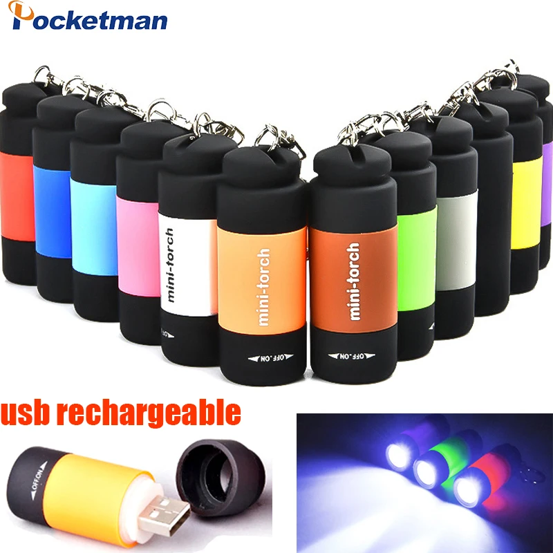 Mini LED Flashlights Pocket-sized Camping Flashlight Small Torch Mini Emergency Light LED Keychain Lights