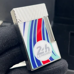 Retro D Branded Gas Lighter Lacquer 24h Le Mans Outdoor Tobacco Cigarette Accessories Cigar Gadgets Smoking Male Gifts