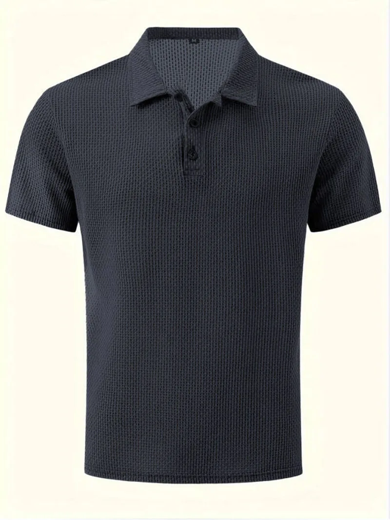 Polo Men\'s T Shirt Slim Fit Mesh Breathable Top Tee New Fashion Summer Polo Casual Short Sleeve T-Shirt Men Clothes MY069
