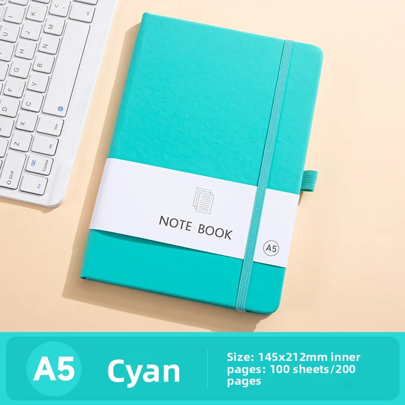 A5 Notebooks, Thick Hardcover Business Office Journals With Secure Strap, Premium Notepads for Daily Work Records & Office Use