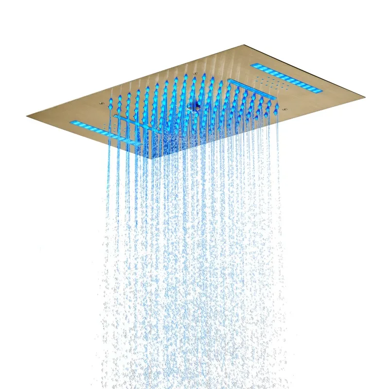 380 * 580mm 4機能シャワーヘッドLEDヘッドマッサージセット64色天井