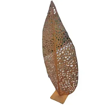 

Garden Decoration Customized Sculpture Rusty Steel Leaf Art Sculpture