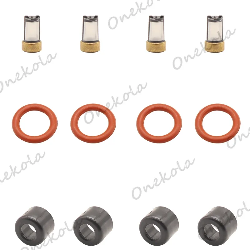 Fuel Injector repair kit Orings Filters for 23250-21060 Toyota YARIS NCP90 NCP92 2NZFE 1.3L L4