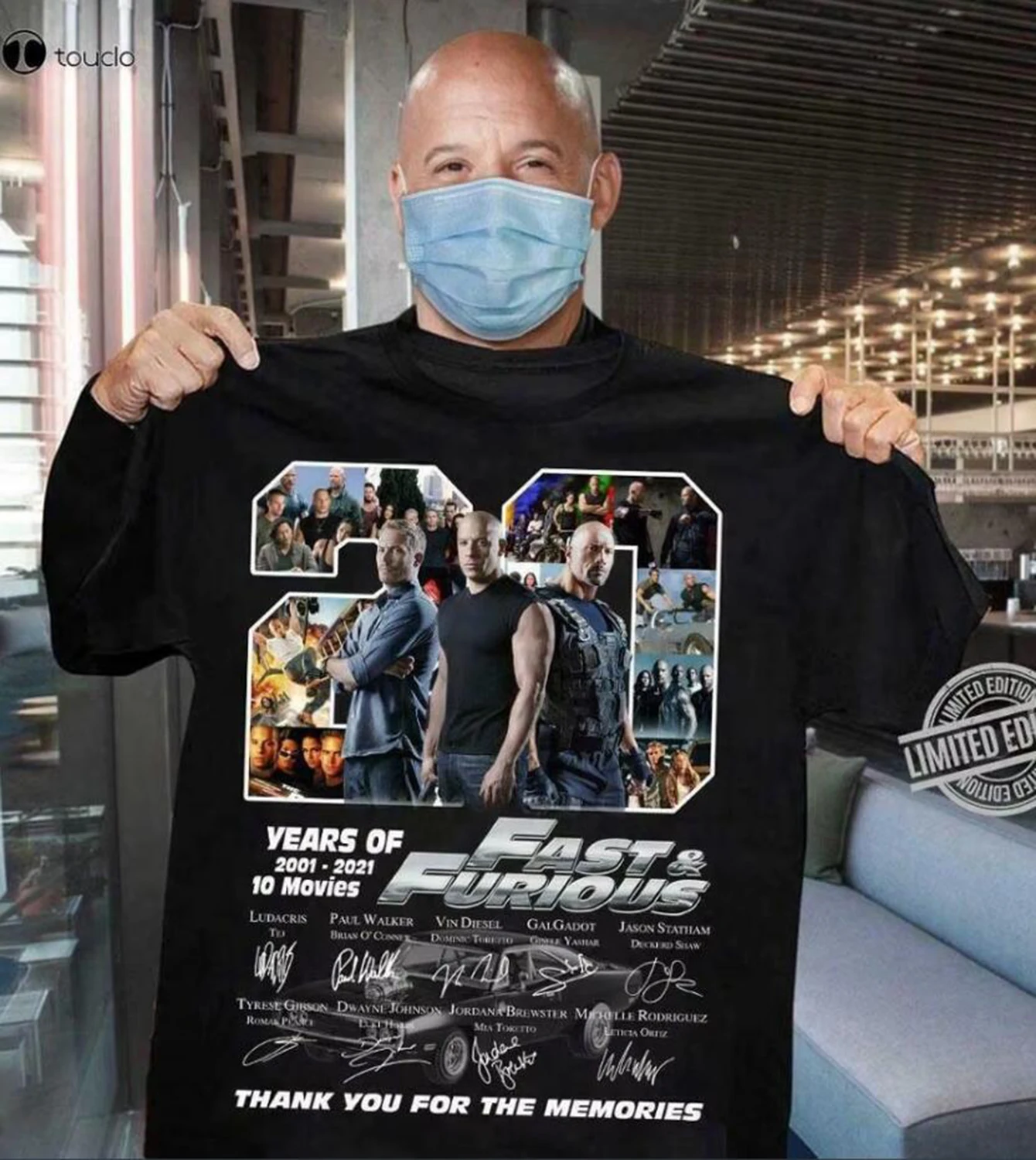 20 عامًا من Fast Furious 2001 2021 شكرًا لك على قميص الذكريات