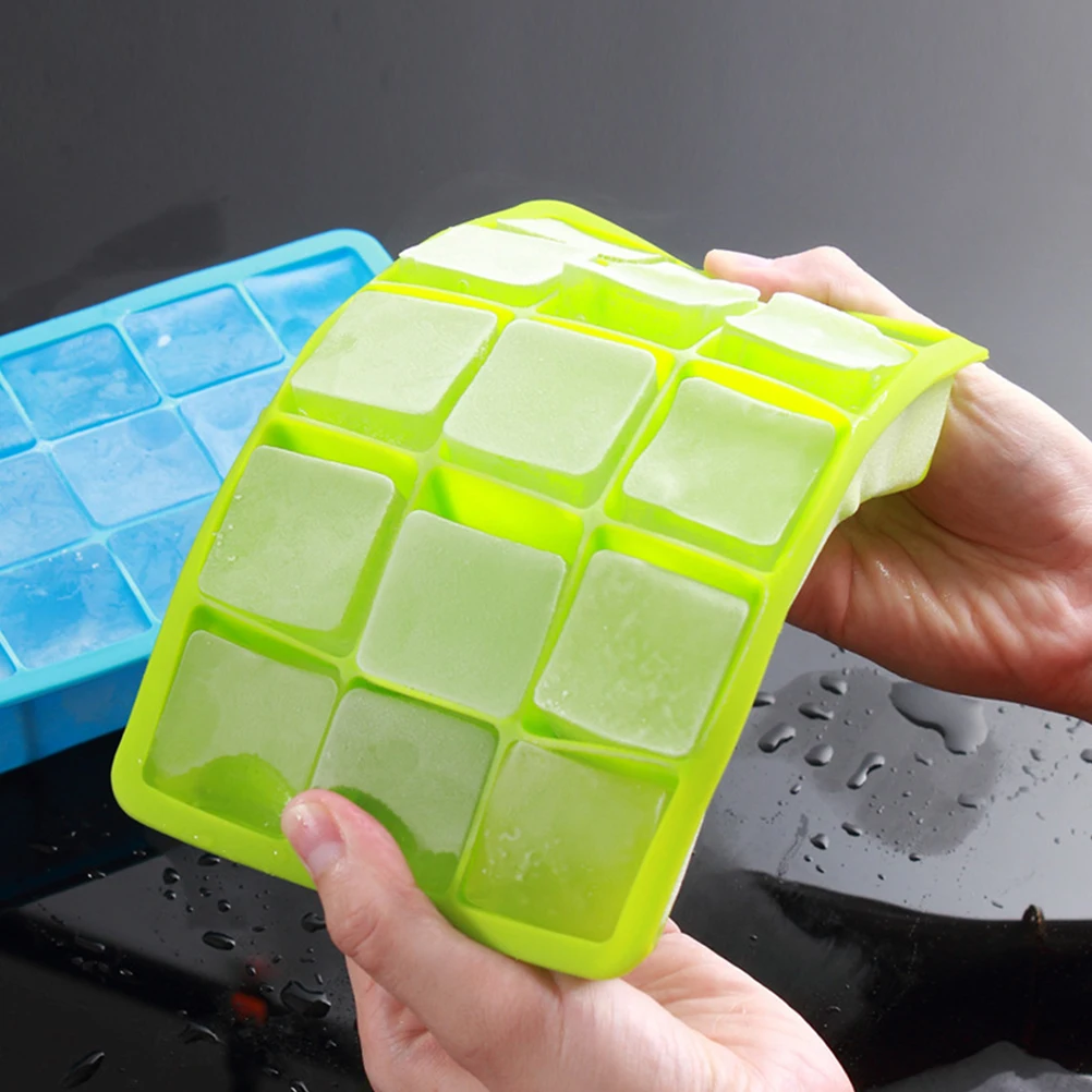 

15 Cavities Silicone Ice Cube Mold Baking Tray DIY Chocolate Jelly Candy Maker Non Stick Easy Clean Kitchen Bar Tools