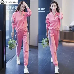 Casual Sportswear Suit Women 2022 Spring and Autumn Korean Version New Loose Fashion Elegant Women's Two-piece Set