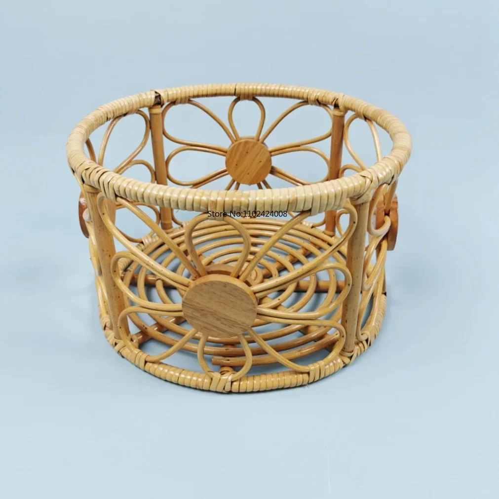 Rattan Furniture Photography for Newborns Newborn Photography Props Retro Basket Chair Infant Photo Prop Baby Girl Boy Bed