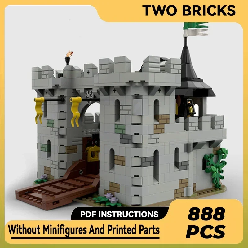 Military Castle Model Moc Building Bricks Black Falcon's Fortress Technology Modular Blocks Gift Christmas Toy DIY Sets Assembly