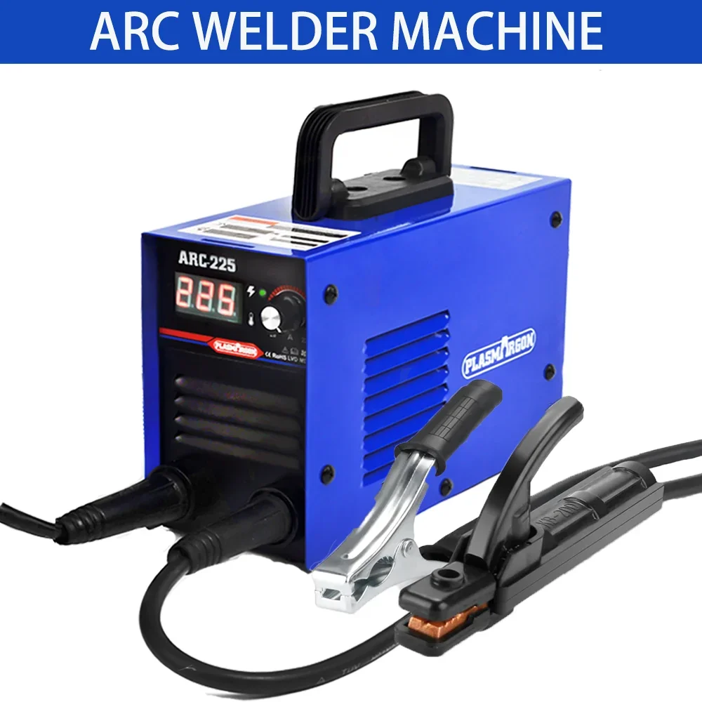 Saldatrice ad arco portatile saldatrice Inverter Arc225 200A saldatrice a bastone digitale Min attrezzatura per saldatura elettrica strumenti di riparazione auto