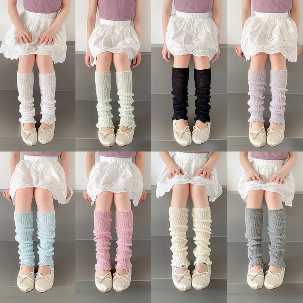 Women Spring Summer Thin Mesh Knitted Leg Warmers Lolita Ballet Y2K Crochet Heap Socks Boot Cuffs Arm Warmers Foot Covers