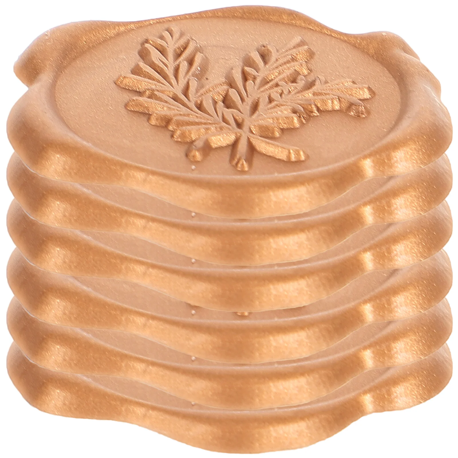 

6 Pcs Wax Seal Stickers Self Adhesive Envelope Seals Leaf Decals Decorative Cards Photo Album Stickers Smooth Surface