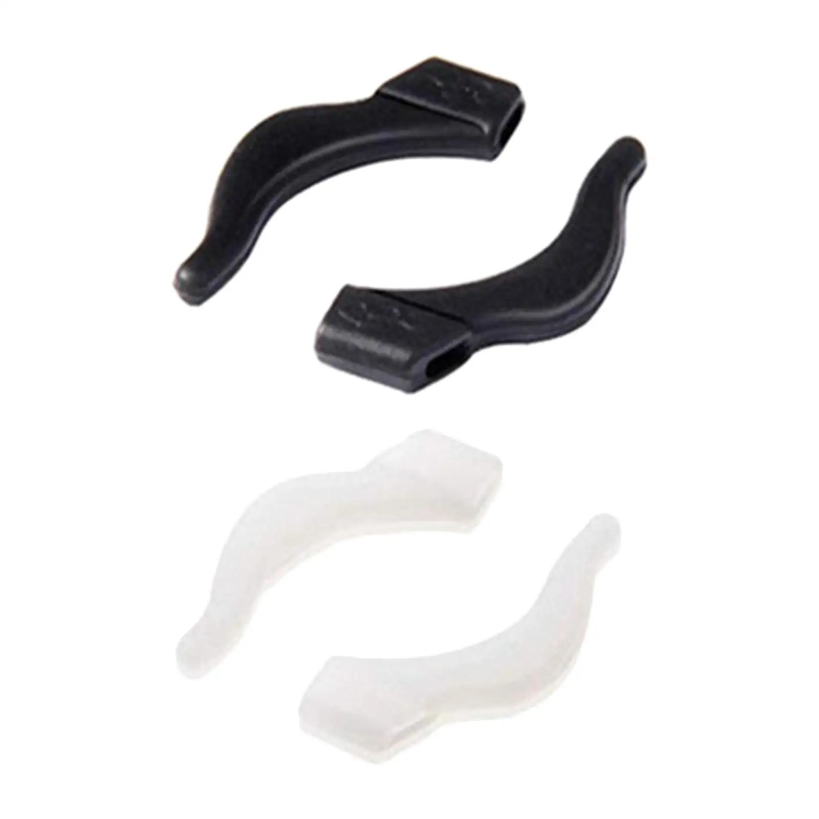 1 Pair Anti Slip Eyeglass Ear Grip Hook Silicone Non Slip Good Texture Soft