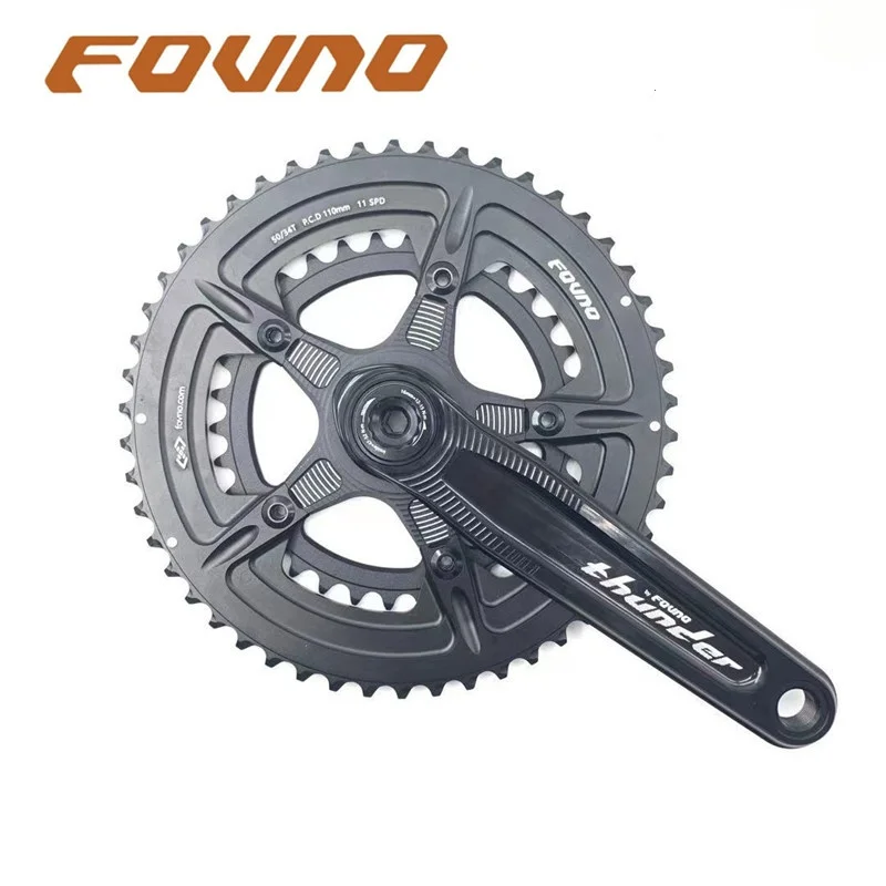 

Fovno bicycle crank Aluminum alloy road bike crankset 165/170/175mm 2x11s 50-34T bicycle crank parts