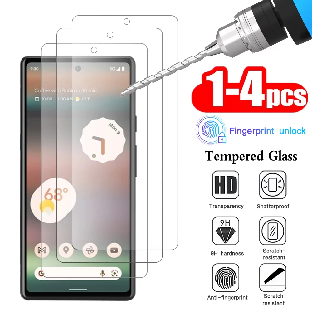 1-4PCS Fingerprint Unlocking Tempered Glass for Samsung Galaxy S26 Ultra S25 Edge S26 S25 S24 S23 S22 Plus Screen Protector Film