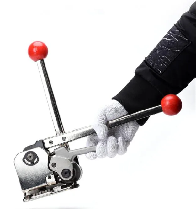 YOUNGSUN GD35 Manual Handheld Portable Sealless Steel Strapping Tool Carton Case Box Pallet Belt Tensioner Wrapping Machine