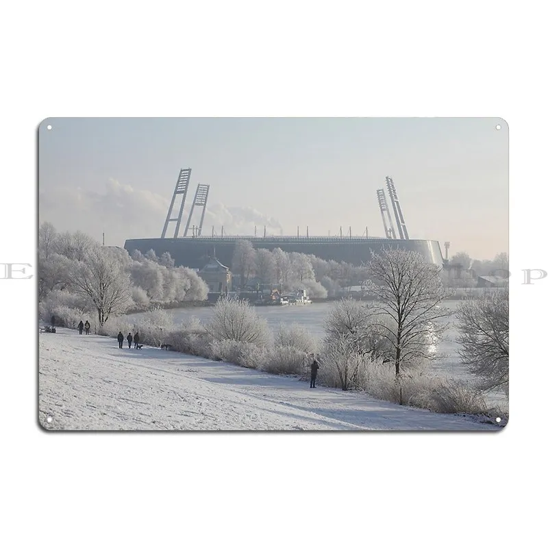 ملعب ويسر بريمن علامة معدنية ريترو غرفة المعيشة نادي بار تصميم إنشاء ملصق تسجيل القصدير