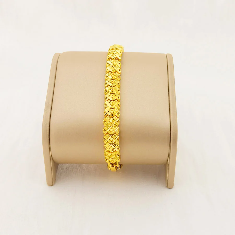 9999 gold bracelet - suitable for both men and women. Long-lasting and non-fading. Watch clasp accessory.Ideal for couples