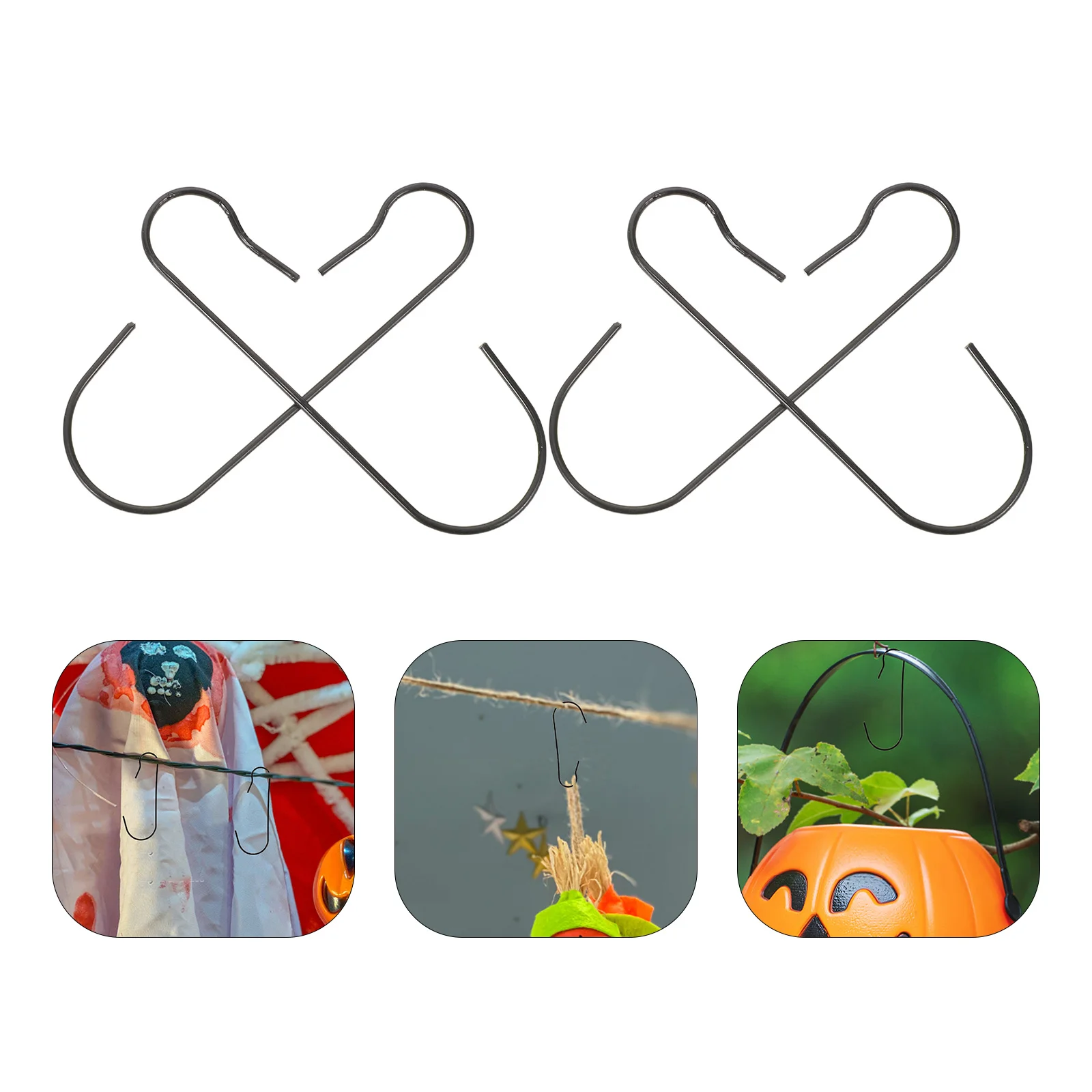 

200pcs Christmas Decoration Hooks Universal Ornament Hangers For Tree Bulbs String Lights Outdoor Holiday Display Reusable Mini