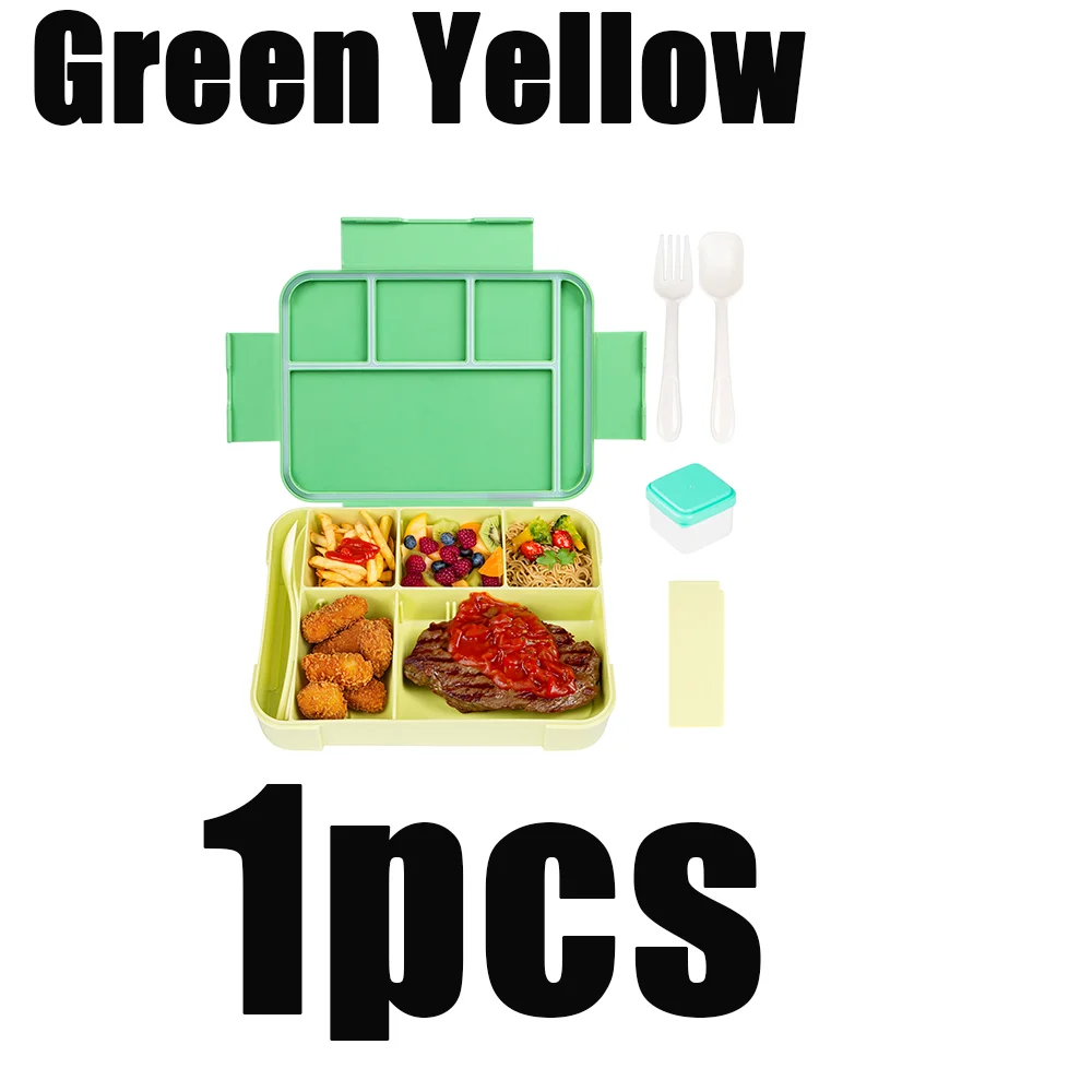 YOCITY 1pc Entzückende Muster Kinder Lunch Box Tragbare Unterteilt Auslaufsicher Lebensmittel Behälter Bento Box Für Schule Büro Mikrowelle Heizung 3