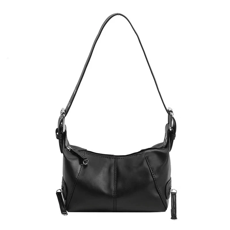 Achseltasche Damenhandtasche Frischer Zugstil Achselhöhlen-Einzeltasche Nischendesign Reißverschluss der Handtasche Einzelschultertasche
