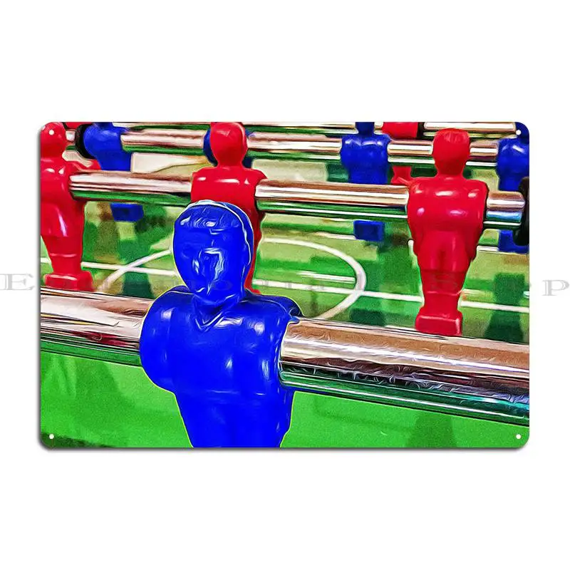 Figures Of Foosball Table Metal Sign Club Cave Wall Cave Customized Classic Tin Sign Poster