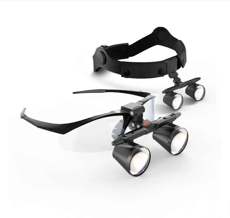 

Dental Loupe One-way Screw Thread Magnifier Galileo Style Glasses 2.5X 3.5X Medical Loupe with Water Retaining Glasses