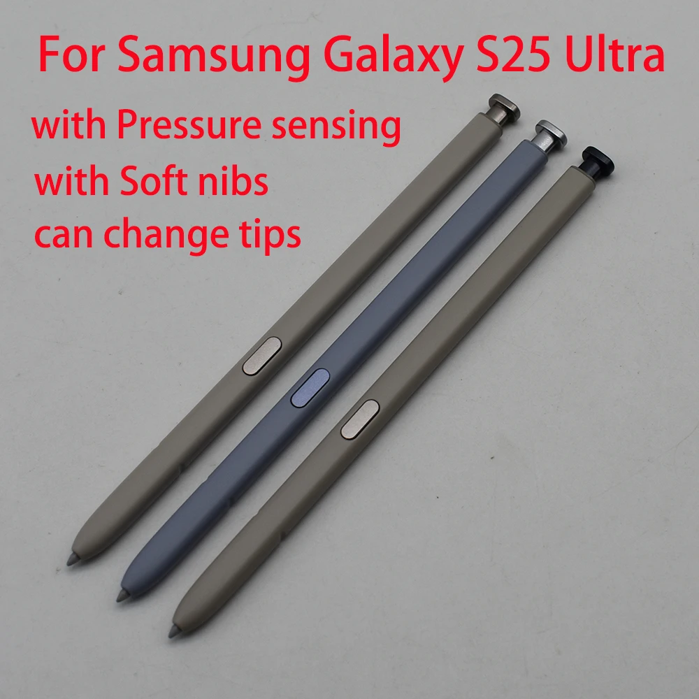 Высочайшее качество для Samsung Galaxy S25 Ultra Touch Screen Встроенный стилус S Pen Карандаш для письма с мягкими наконечниками и датчиком давления