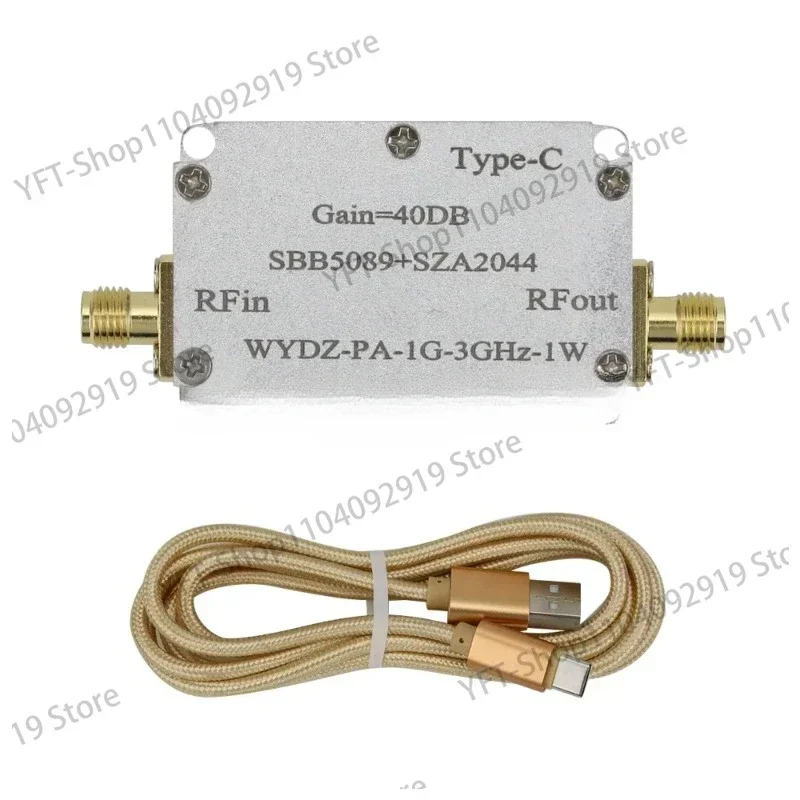 AMPLIFICADOR DE POTENCIA de microondas unidireccional,  40DB, WYDZ-PA-1G-3GHz-1W, SBB5089 + SZA2044