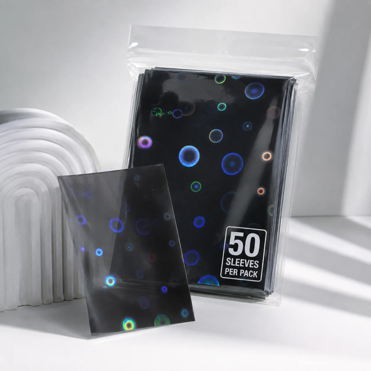Sharkbang 50 Stück/Lot Holo-Kartenhüllen, 61 x 91 mm, 20C Macaron-Farbe, Kpop-Halter für Postkarten, Filme, Spielkarten, Fotokartenschutz