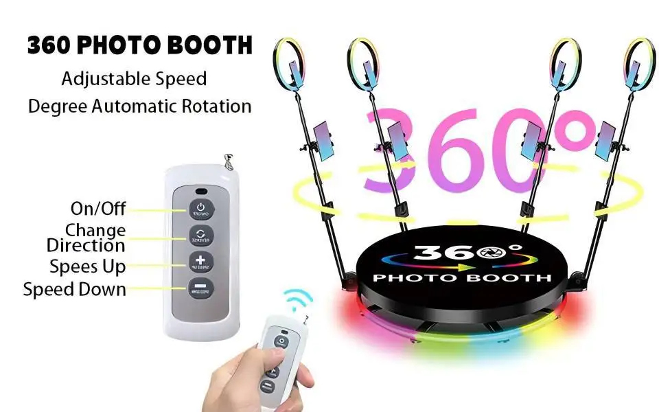 360度フォトブースマシン 100cm 80cm フォトブース 360ブース