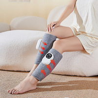 Electric Leg Massager with Heat Compression 360° Air Pressure Vibration Foot Calf Massager Machine  Relax Leg Muscles Wireless