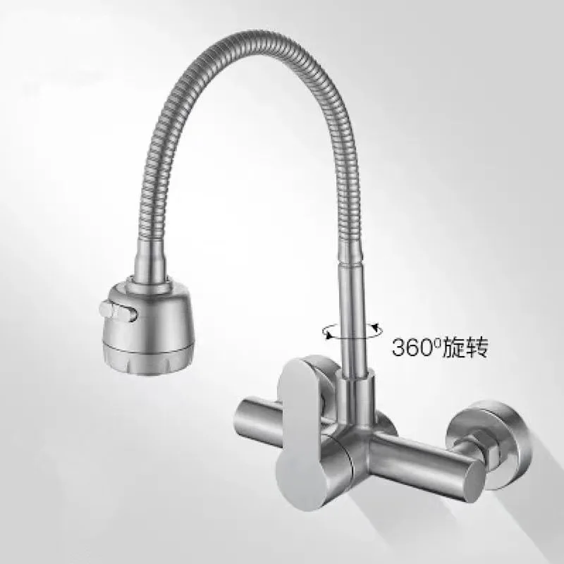 wall-mounted-kitchen-faucet-stream-sprayer-sink-faucet-360-degree-swivel-flexible-hose-double-holes-cold-and-hot-water-mixer-tap
