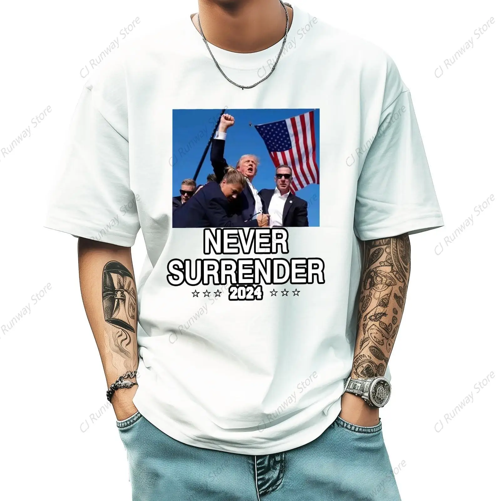 ¡Camiseta de Rally de Elecciones de Trump 2024, Keep America Great, Select Never ever give up! ¡Lucha, lucha!